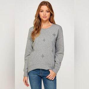 CREAM Embellished Crewneck Josie Sweatshirt